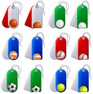 Sport ball label