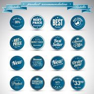 Set of business vintage badges N32