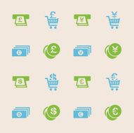 Currency Symbol Icons Set 3 - Color Series