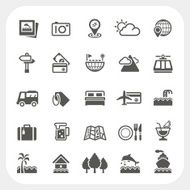 Travel and Vacation Icons set N5