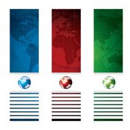 Business vector banner global concept