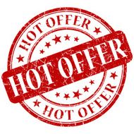 hot offer red round stamp