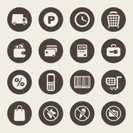 Supermarket services icons N2
