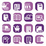 color books icons set N2