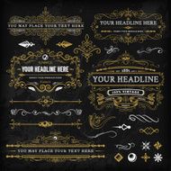 Calligraphic Vintage Elements Set