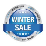 sale winter discount blue button