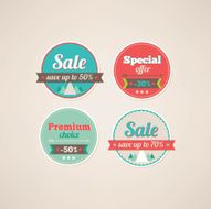 Set of sale labels N15
