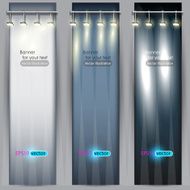 Empty placard for product advertising with lighting N7