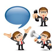 People Set - Business -Businessmen communicate