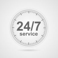 24 hours customer service icon N3