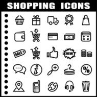 Shopping Icons N423
