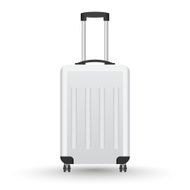 3D Realistic suitcase vector for travel