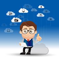 People Set - Cloud computing cloud men w