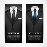 Businessman suit invitation collection N2