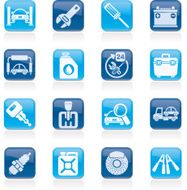 Car parts and services icons N10