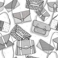 Fashion bags seamless pattern for girls N2
