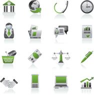 Business and office objects icons N14
