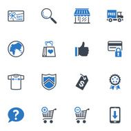 Shopping and E-commerce Icons Set 2 - Blue Series