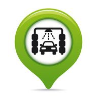 Car wash map pointer