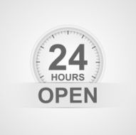 24 hours customer service icon N4