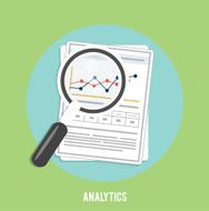 Magnifying glass and chart N3