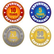 set of years experience sticker