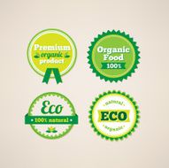 Set of organic food labels N4