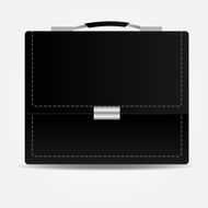 Leather brief case icon Vector illustration