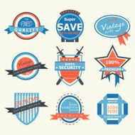 label- ribbon badge collection N2
