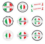 Made in Italy Set of labels and badges N2