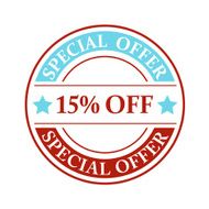 15 off sign - VECTOR