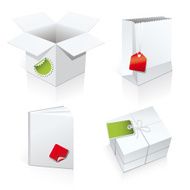 Set of 4 package templates