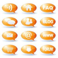 Internet speech bubbles collection