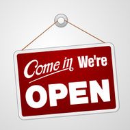 We Are Open Sign N6