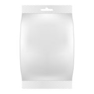 Blank White Bag Packaging for Wipes Tissues or Food