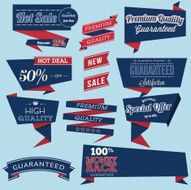 Set of business vintage labels N8