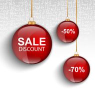 Red sale christmas balls