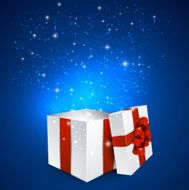 Gift box with red bow N23