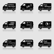 Shipments and free delivery icons N2