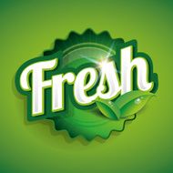 fresh food label badge or seal N3