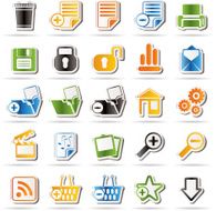Simple Realistic Detailed Internet Icons