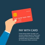 Flat plastic credit card