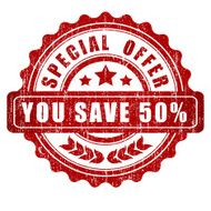 Special offer you save 50 - VECTOR