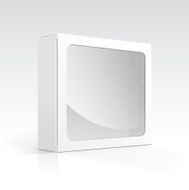Vector Blank Box with Transparent Window N3