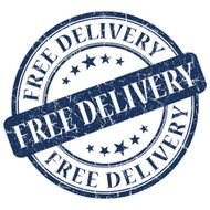 FREE DELIVERY Blue stamp