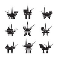Oil platforms set