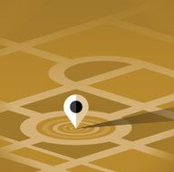 Map pin pointer vector icon