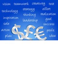 money strategy concept background