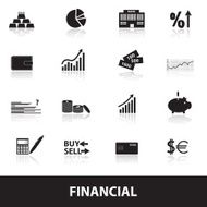 financial and money icons eps10 N2