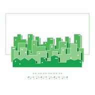 green cityscape illustration